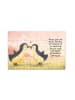 Mr. & Mrs. Panda Puzzle Pinguine Kuss Design mit Spruch in Weiß