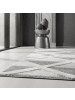 KADIMA DESIGN Teppich Hochflor Hoch-Tief Geometrisch Polypropylen Wohnzimmer