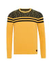 Cipo & Baxx Pullover in Yellow-Black