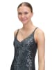 Vera Mont Abendkleid mit Pailletten in Grey Olive