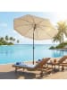 SONGMICS Sonnenschirm Sheld in Beige - (H)196 x Ø160 cm