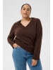 KAFFE curve Strickpullover KCharia Loose fit in Coffee Bean