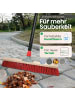 Novaliv Straßenbesen 60 cm I Besen mit Stiel ausziehbar I Elaston rot I Grob I in Rot