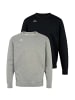 Kappa Pullover Logo Trullo in Black-Grey Melange