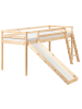 Beliani Hochbett STAPLE in Braun - (W) 227 x (H) 110 x (L) 208 cm