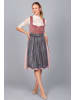 Edelnice Midi Dirndl Marie Samt Altrosa in rosa