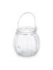 relaxdays 12x Windlicht in Transparent - (H)7,5 x Ø 8 cm