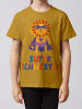 wat? Apparel T-Shirt Löwe Superschwester in Ocker