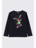 Coccodrillo T-Shirt mit langen Ärmeln in dunkelblau