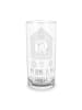 Mr. & Mrs. Panda Glas Vogel Haus mit Spruch in Transparent