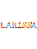 Playshoes Deko-Buchstaben "LARISSA" in bunt