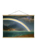 WALLART Stoffbild - A. Bierstadt - Regenbogen Jenny Lake in Petrol