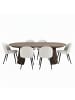 ebuy24 Essgruppe Tokyo Elegance 7-teilig Smoked 120 x 120 cm