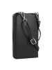 Seidenfelt Sanna Handytasche 11 cm in black-silver