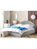 Beliani Doppelbett VAUCLUSE in Grau - (W) 194 x (H) 112 x (L) 214 cm