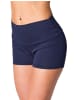 Alkato Alkato Damen Sport Shorts mit Hohem Bund in dunkelblau