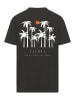 F4NT4STIC T-Shirt Oversize Discover Palm Trees in schwarz