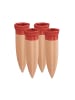 relaxdays 4x Tonspitzen Bewässerung in Terracotta