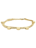 Adeliás Damen Armband aus Edelstahl 18+3 cm in gold
