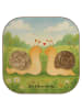 Mr. & Mrs. Panda Glas-Untersetzer Schnecken Liebe Design ohne Sp... in Weiß