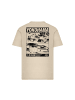 Mister Tee T-Shirt "Yokohama Race Tee" in Beige