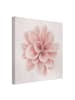 WALLART Leinwandbild - Dahlie Rosa Pastell Blume Zentriert in Rosa