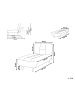 Beliani Chaiselongue ALSTEN in Grün/Braun - (W) 75 x (H) 80 x (L) 161 cm