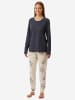 UNCOVER BY SCHIESSER Schlafanzug Nightwear in blaugrau