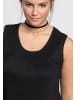 sheego Jerseykleid in schwarz
