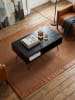 KADIMA DESIGN Couchtisch 100x50x40 cm Mango Massivholz Metall Sofatisch, Design