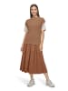 Betty Barclay Hosenrock mit Bundfalten in Dark Coffee