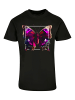 F4NT4STIC T-Shirt Pink Schmetterling TEE UNISEX in schwarz