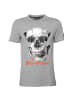 Roberto Geissini Skull-Cards T-Shirt Grau