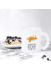 Mr. & Mrs. Panda Teetasse aus Glas Fuchs Sterne mit Spruch in Transparent