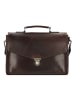 Leonhard Heyden Roma Aktentasche Leder 40 cm Laptopfach braun