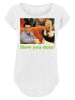 F4NT4STIC Long Cut T-Shirt 'FRIENDS TV Serie How You Doin' in weiß