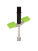 relaxdays Pogo Stick in Schwarz/ Grün - 35 kg