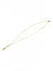 Gemshine Halskette mit Anhänger Engel Flügel - Schutzengel Chalcedon in gold coloured