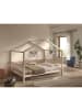 58 aufm Kessel HAUSBETT Kapua 140x200 auch als Bodenbett Kiefer Massivholz Natur