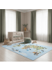 KADIMA DESIGN Teppich Kinder Weltkarte mit Tieren Polyamid rutschfest Kinderzimmer