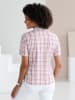 Sieh an! Baumwollbluse in grapefruit-kariert