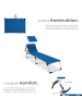 tectake klappbare Aluminium Sonnenliege, 220 x 60,5 x 34 cm, mit Seitentasche