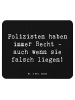 Mr. & Mrs. Panda Mouse Pad Spruch Polizist Humor mit Spruch in Schwarz