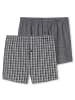 Schiesser Web-Boxershorts 2er Pack in Grau