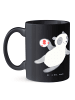 Mr. & Mrs. Panda Tasse Handball Trainerin Dankeschön mit Spruch in Schwarz