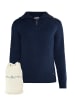 DreiMaster Vintage Strickpullover + Shopping Bag - Set in Marine