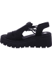 rieker Keilsandalette in schwarz