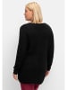 sheego Longstrickjacke in schwarz