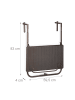 relaxdays Balkonhängetisch in Braun - (B)59,5 x (T)36 cm