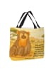 Mr. & Mrs. Panda Tote Bag Affe Design mit Spruch in Weiß